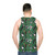 Lemur pattern unisex tank top - men back