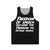 Unisex tank top with 'All Speech Is Free Speech' message