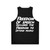 Unisex tank top with 'All Speech Is Free Speech' message - Back