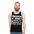 Unisex tank top with 'All Speech Is Free Speech' message - men