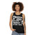 Unisex tank top with 'All Speech Is Free Speech' message - women