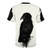 Artistic raven t-shirt with a photomanipulated spatter design - Back