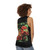 Retro gaming unisex tank top with Japanese robot design - women back