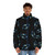 Blue Beetle Minimalist Design Puffer Jacket - men front