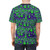 Vibrant and eye-catching slime pattern AOP t-shirt design - men back