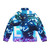 Blue Beetle Puffer Jacket with the iconic beetle logo and design - Back