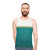 Graphic tank top with abstract design and cultural influences - men