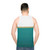 Graphic tank top with abstract design and cultural influences - men back