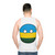 Rwanda Countryball Unisex Tank Top - men back