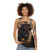 Rustic bison head graphic on a unisex tank top - women