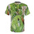 T-shirt featuring a detailed illustration of a green peach aphid, a common plant pest. - Back