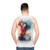 Mulan watercolor tank top with legendary female warrior design - men back