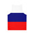 Patriotic Russian Flag Unisex Tank Top - Back