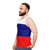 Patriotic Russian Flag Unisex Tank Top - men side