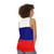 Patriotic Russian Flag Unisex Tank Top - women back