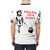 A vibrant, banksy-inspired t-shirt featuring a pop art design with the phrase "Follow Your Heart". - men back