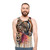 Cheetah print unisex tank top - men