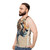 Unisex cheetah print tank top - men side