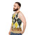 Unisex tank top with abstract geometric art design - men side