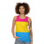 Tri-color Pride Unisex Tank Top with LGBTQ+ and Bisexual Flag Design - women