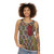 Colorful geometric abstract art tank top with spiritual and nautical design - women