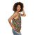 Colorful geometric abstract art tank top with spiritual and nautical design - women side