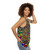 Rumik S Cube Unisex Colorful Tank Top with Rubik's Cube Pattern - women side