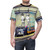Vibrant banksy-style graffiti graphic t-shirt with "Chill The Duck Out" text - men front
