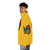 Black puffer jacket for children, featuring the Tang Wu Clan logo - men side left