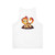 Unisex tank top with a graphic design of a legendary lava leopard - Back