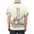 A whimsical t-shirt design featuring a banjo-playing llama - men back