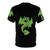 Illustration of a whimsical green dragon on a t-shirt - Back