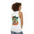 Unisex tank top with legendary desert animals, rabbit and fox - women back