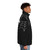 Black Widow Spider Web Collar Puffer Jacket - men side right