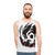 Unisex tank top with black lightning dragon fantasy creature design - men