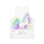 Transforming unicorn graphic on a unisex tank top - Back