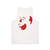Alfred Hitchcock Fan Art Unisex Tank Top - Back