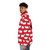 Black Sheep Sweater Pattern Puffer Jacket with Vintage British Animal Design - men side left
