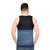 Rothko inspired blue unisex tank top - men back