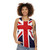Rose Union Jack British Flag Great Britain Punk Unisex Tank Top - women