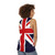 Rose Union Jack British Flag Great Britain Punk Unisex Tank Top - women back