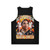 Unisex tank top with Alexandria Ocasio-Cortez and Democratic Socialist design - Back