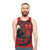 Unisex tank top with a fierce wolf leader design - men