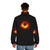 Black Hole Puffer Jacket with Space-Inspired Design - men back