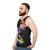 Cosmic cat in a galaxy tank top - men side