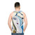 Unisex tank top with classic rock design - men back