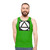 Unisex tank top with tracking markers for visual effects and green screen filming - men