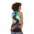 Unisex tank top featuring surrealist art by Salvador Dali - women back