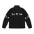 Black puffer jacket with Depeche Mode inspired design - Back
