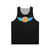 Retro music unisex tank top